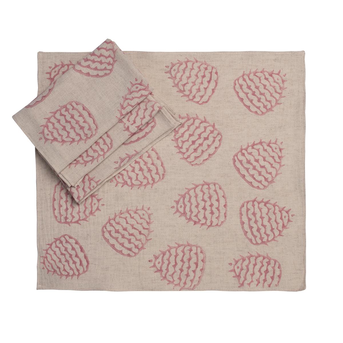 Bereket Napkin Natural - Dusty Rose
