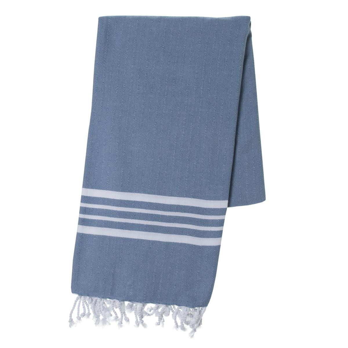 White Sultan Peshtemal Air Blue