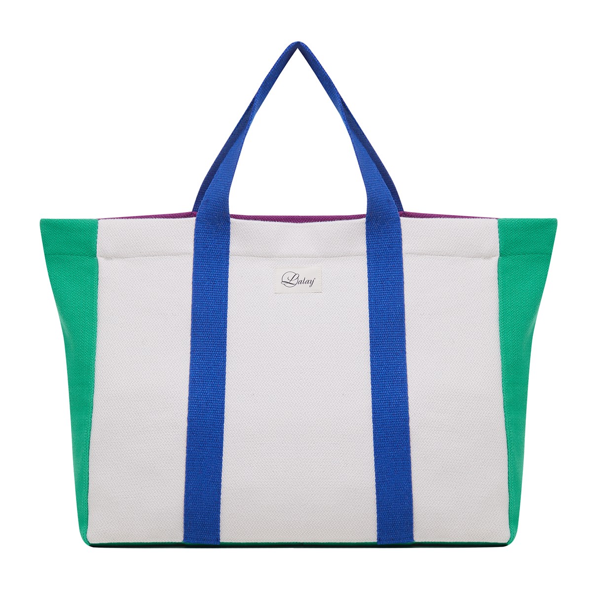 Bag 3 colors Bag Natural - Navy - Green Bee - Light Purple