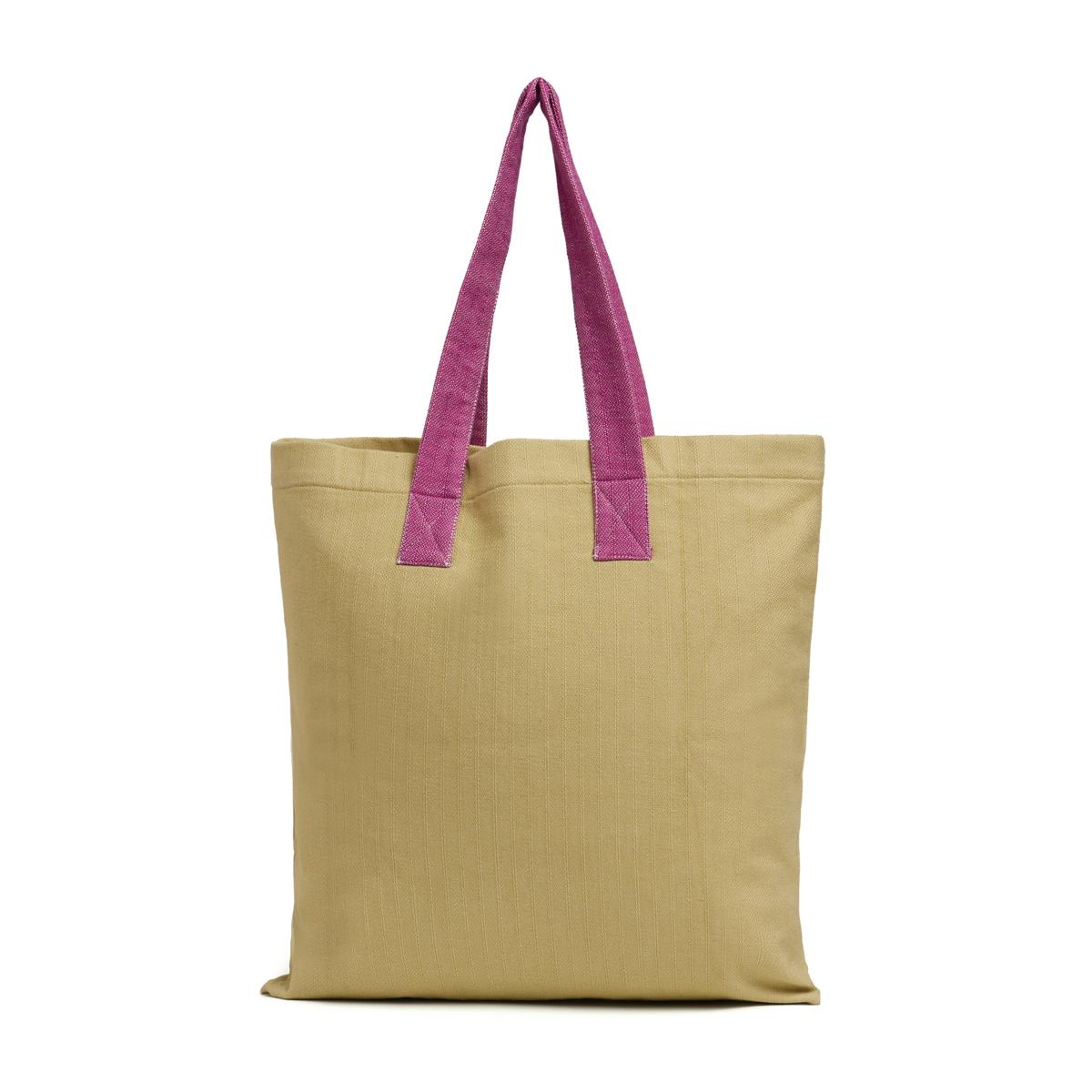 Tote Bag Bag Light Purple - Rose Pink - Green