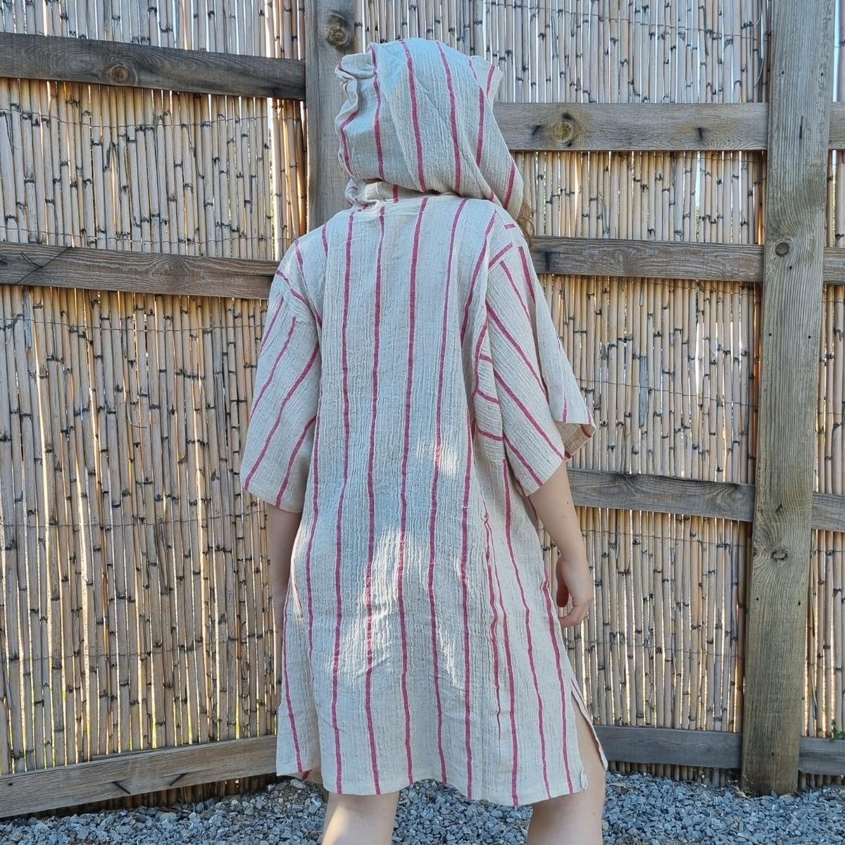 Denis With Hood Tunic Fuchsia