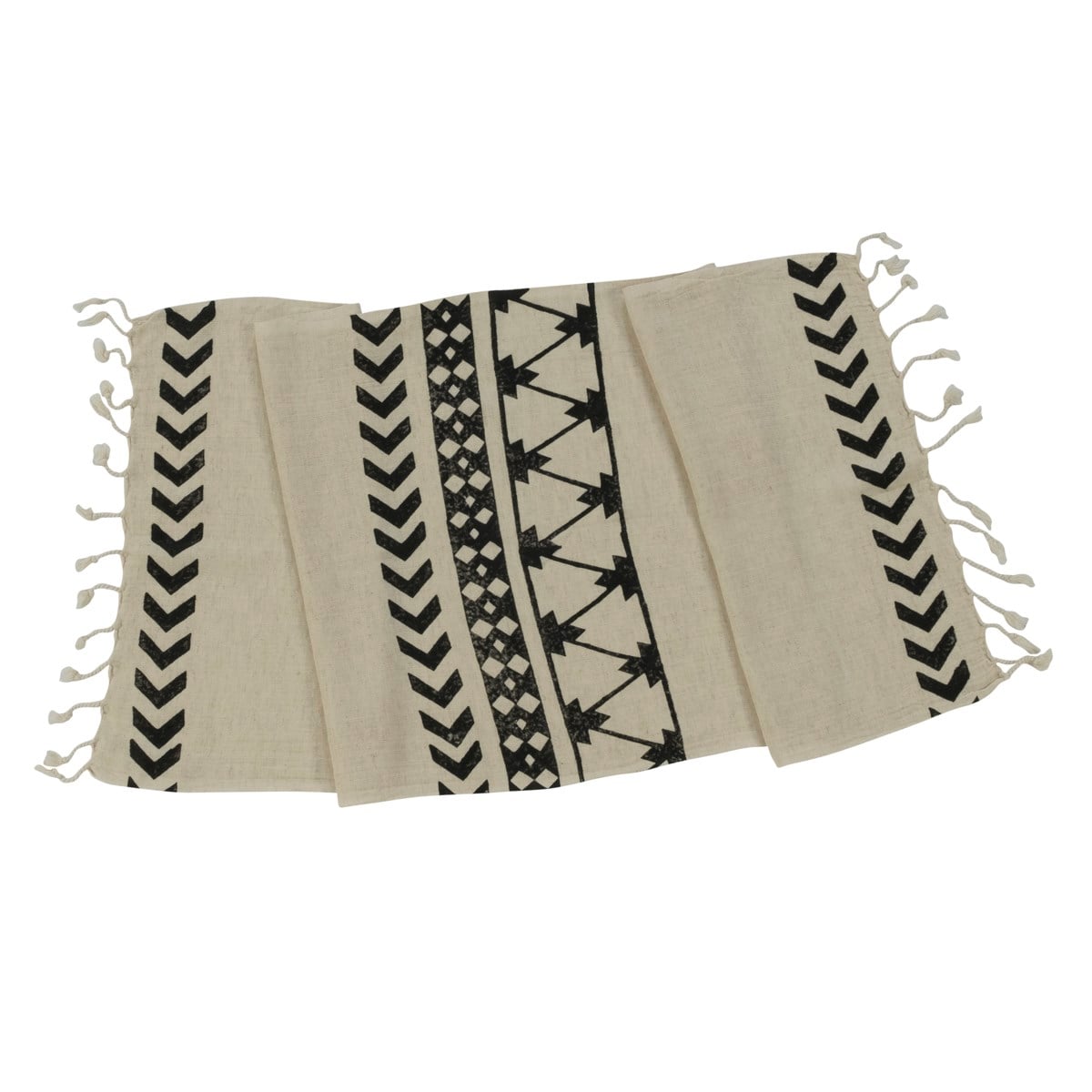 Dicle Peshkir Natural - Black