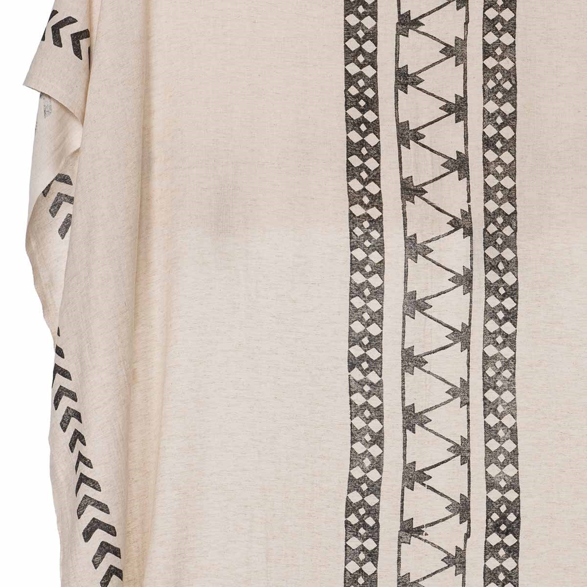Dicle Throw Natural - Black
