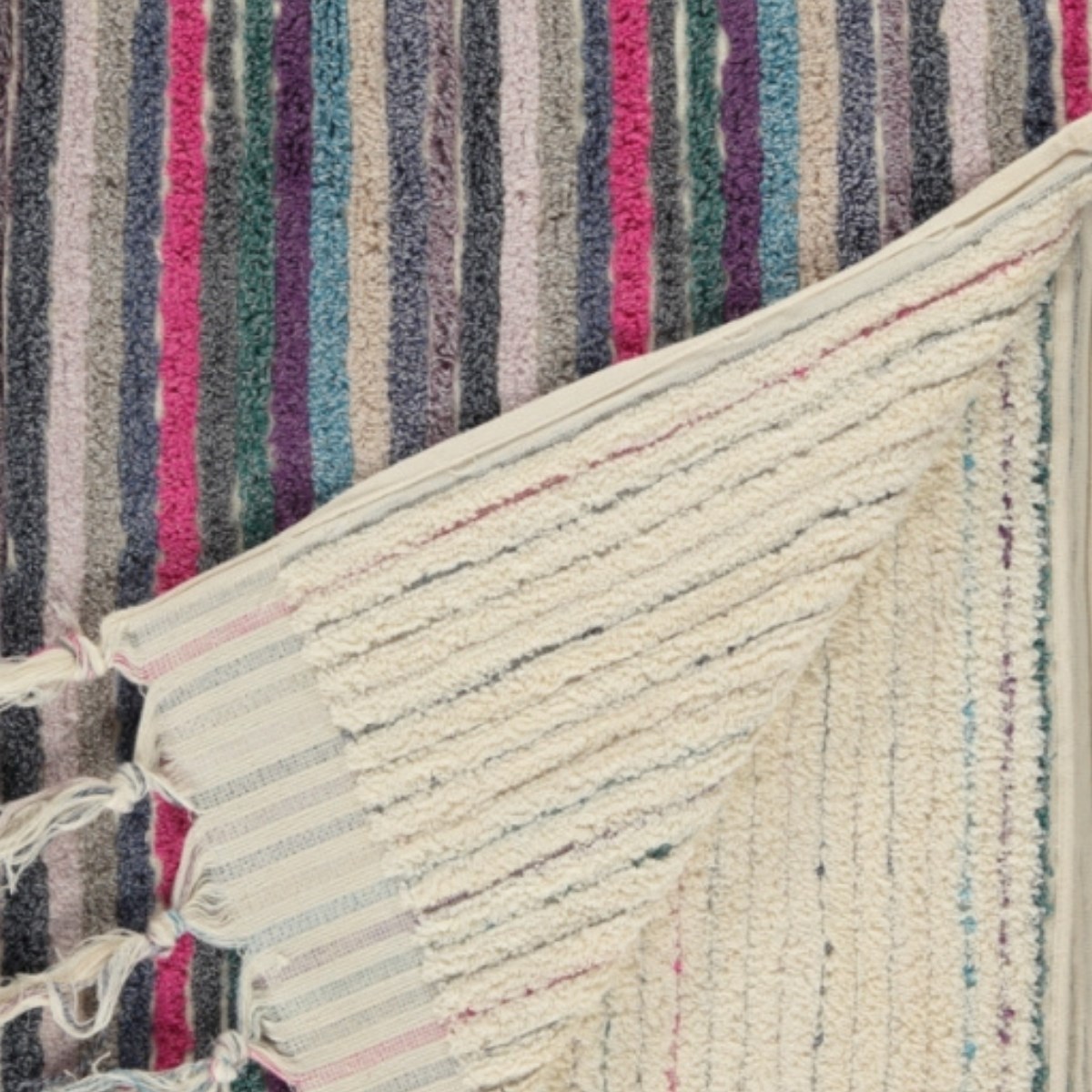 Vertically Striped Towel Multi Color 03