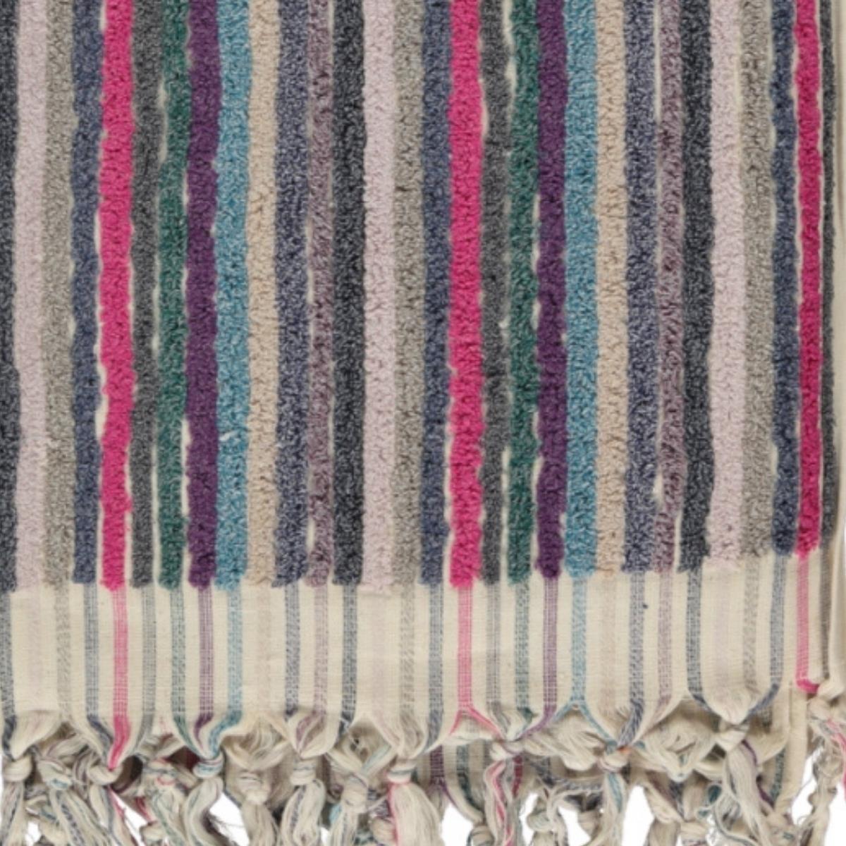 Vertically Striped Towel Multi Color 03