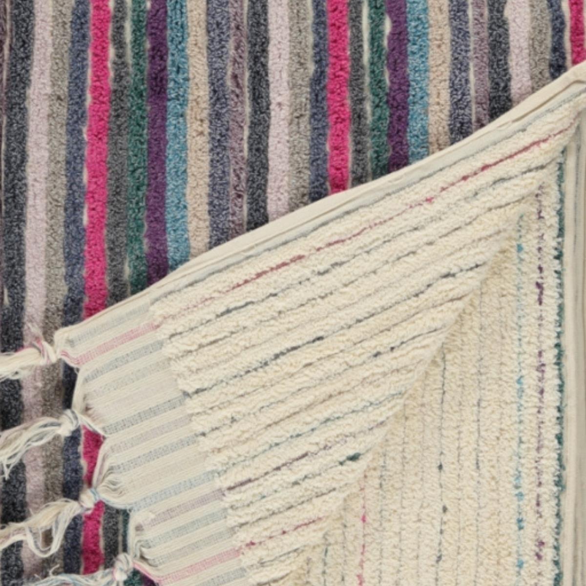 Vertically Striped Towel Multi Color 03