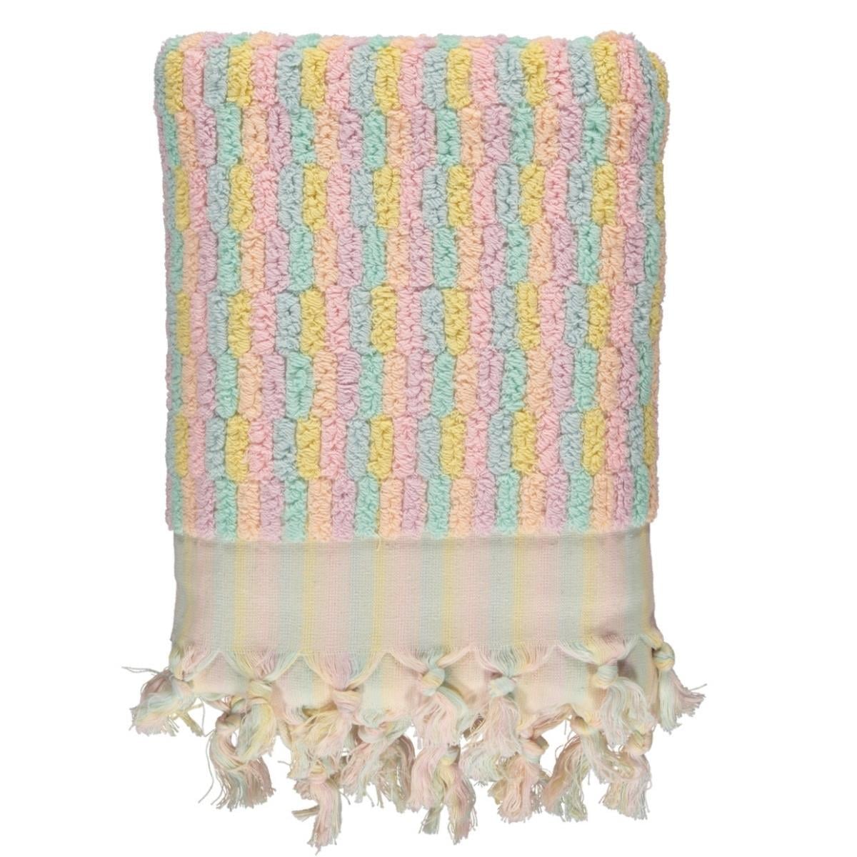 Vertically Striped Towel Multi Color 05