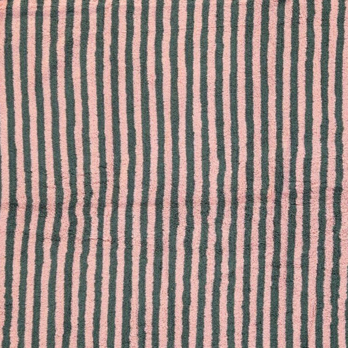 Vertically Striped Towel Dark Grey - Rose Pink