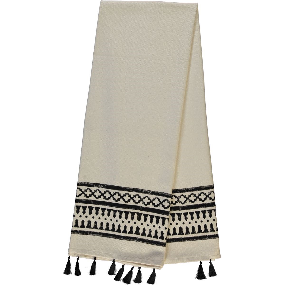 Dora Throw Natural - Black