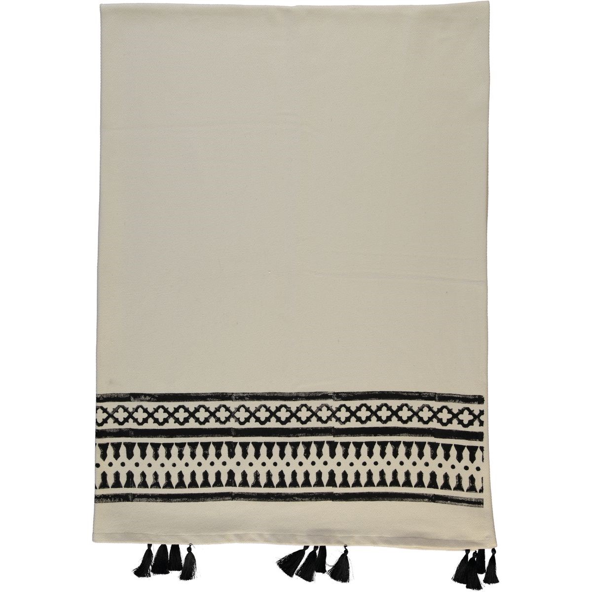 Dora Throw Natural - Black