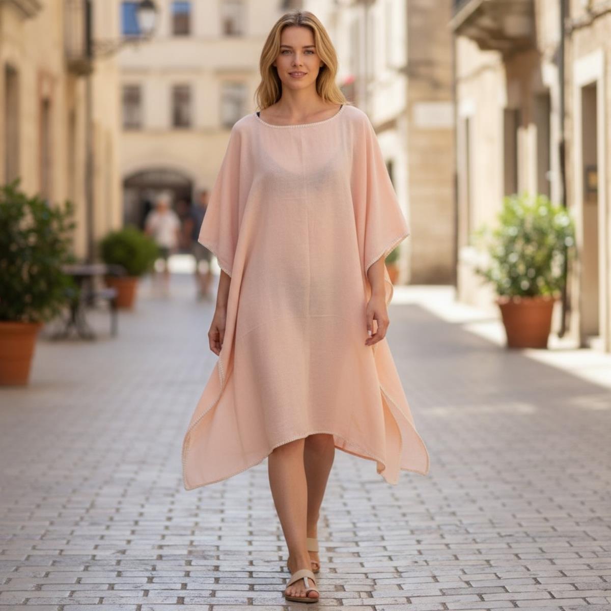 Simple Stitched Tunic Melon