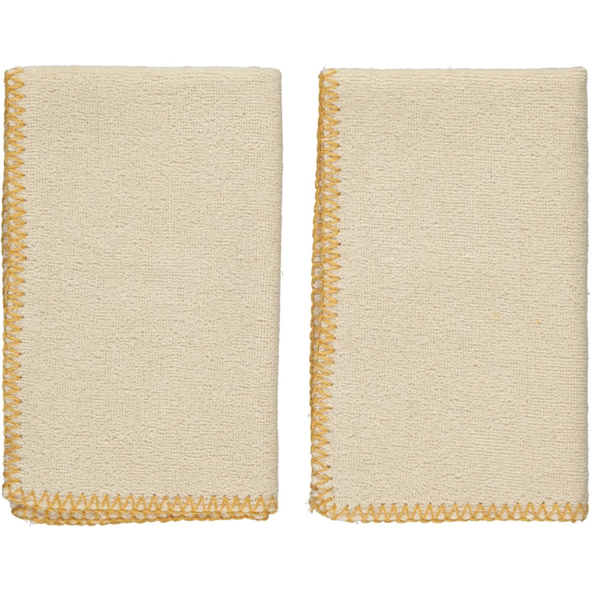 Hand Towel Stitched Peshkir Natural - Yellow