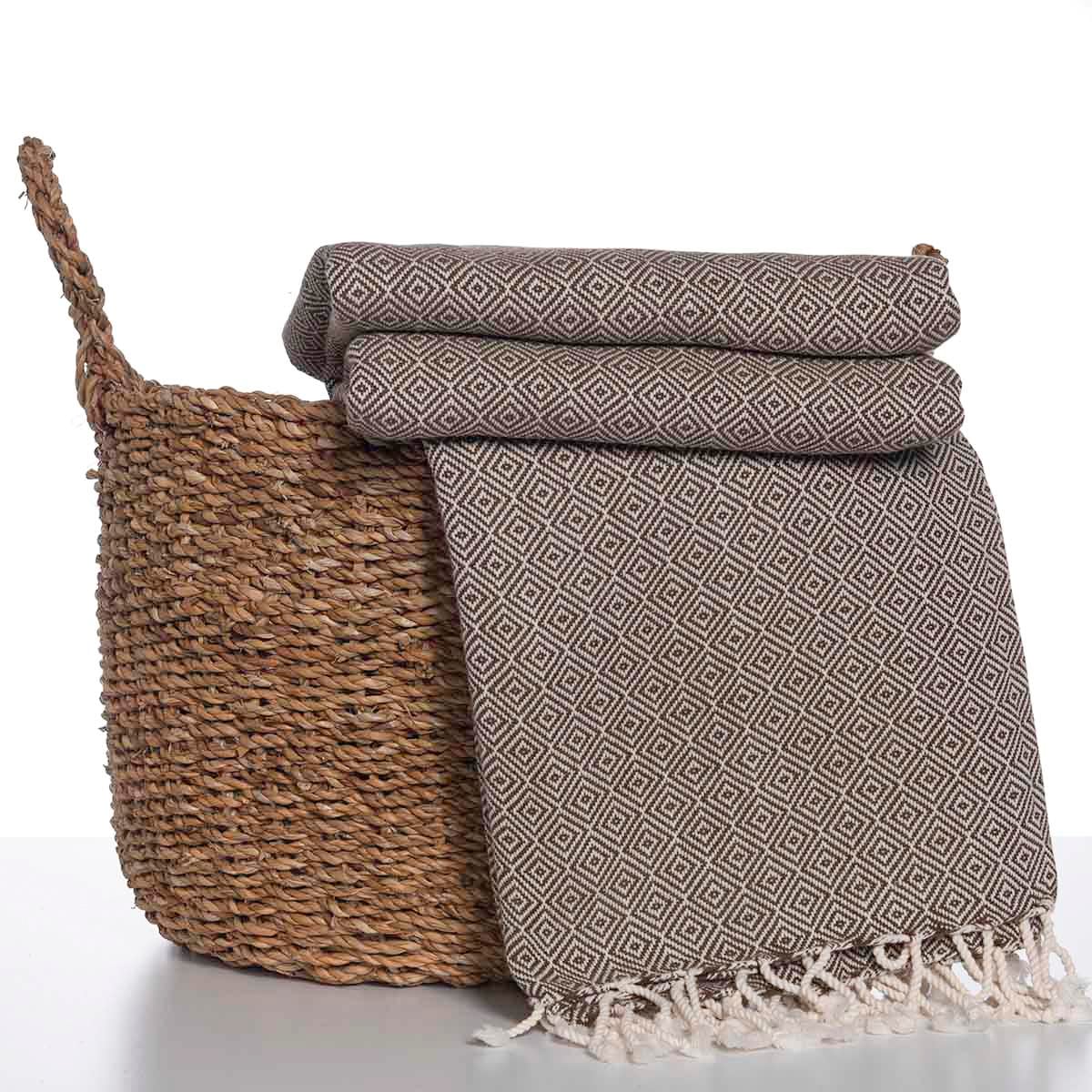 Diamond Throw Khaki