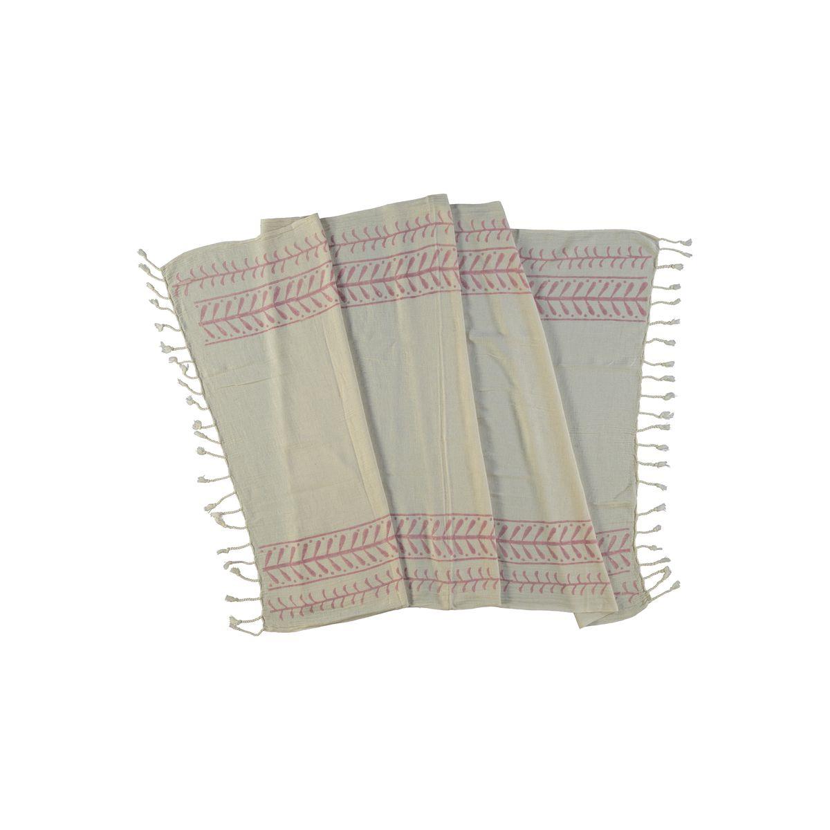 Gazel Peshtemal Natural - Dusty Rose