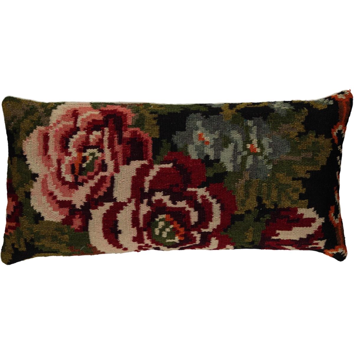Rose Kelim Cushion Cover Multi Color 04