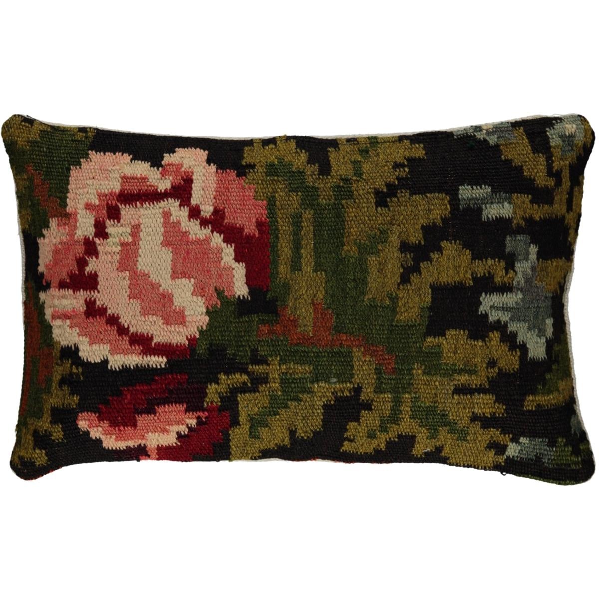 Rose Kelim Cushion Cover Multi Color 09