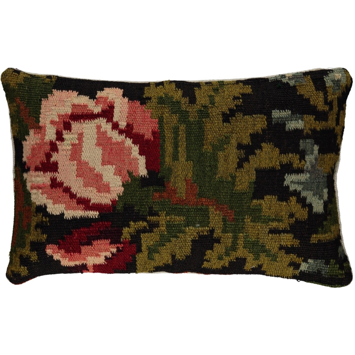 Rose Kelim Cushion Cover Multi Color 09