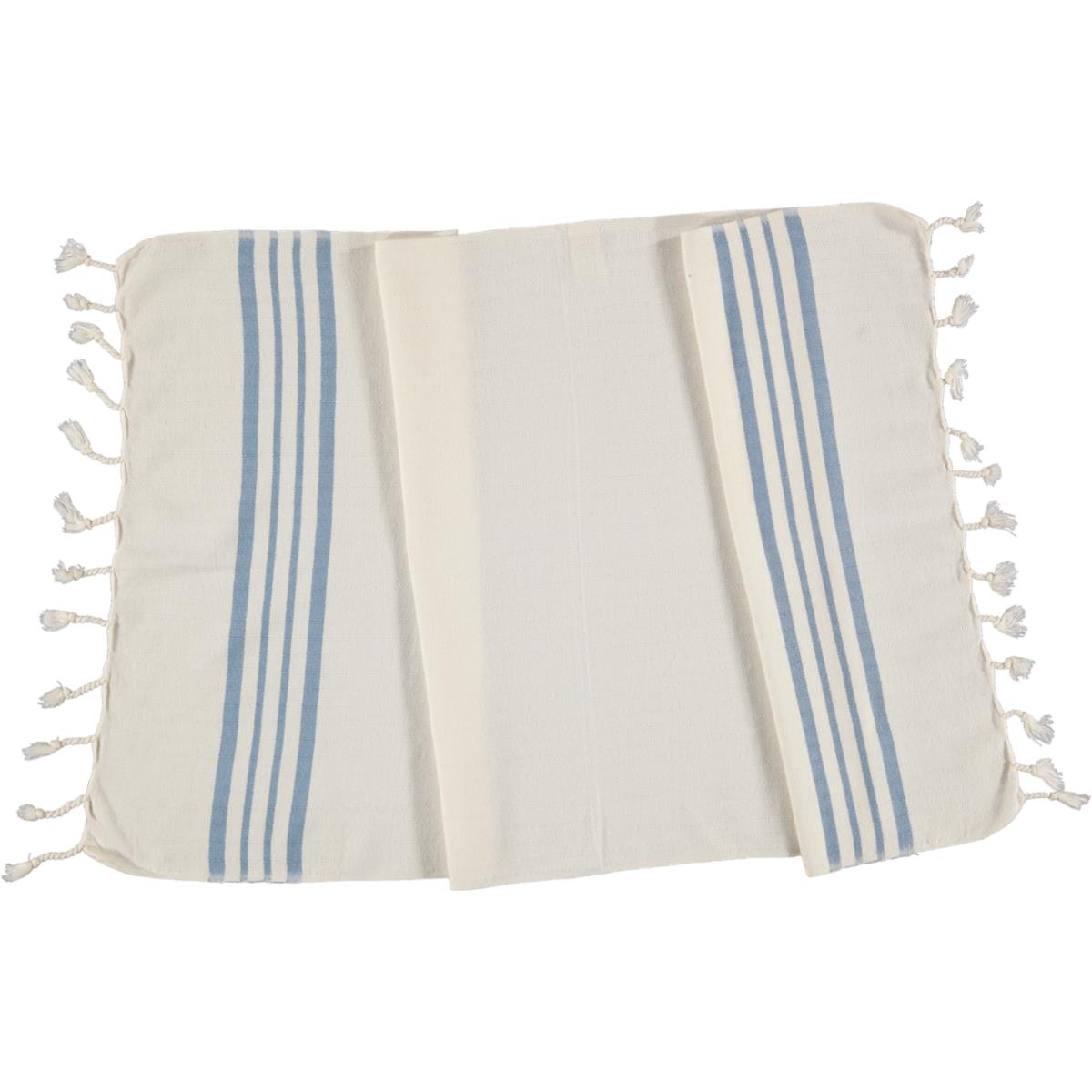 Hand Towel Krem Sultan Peshkir Natural - Air Blue