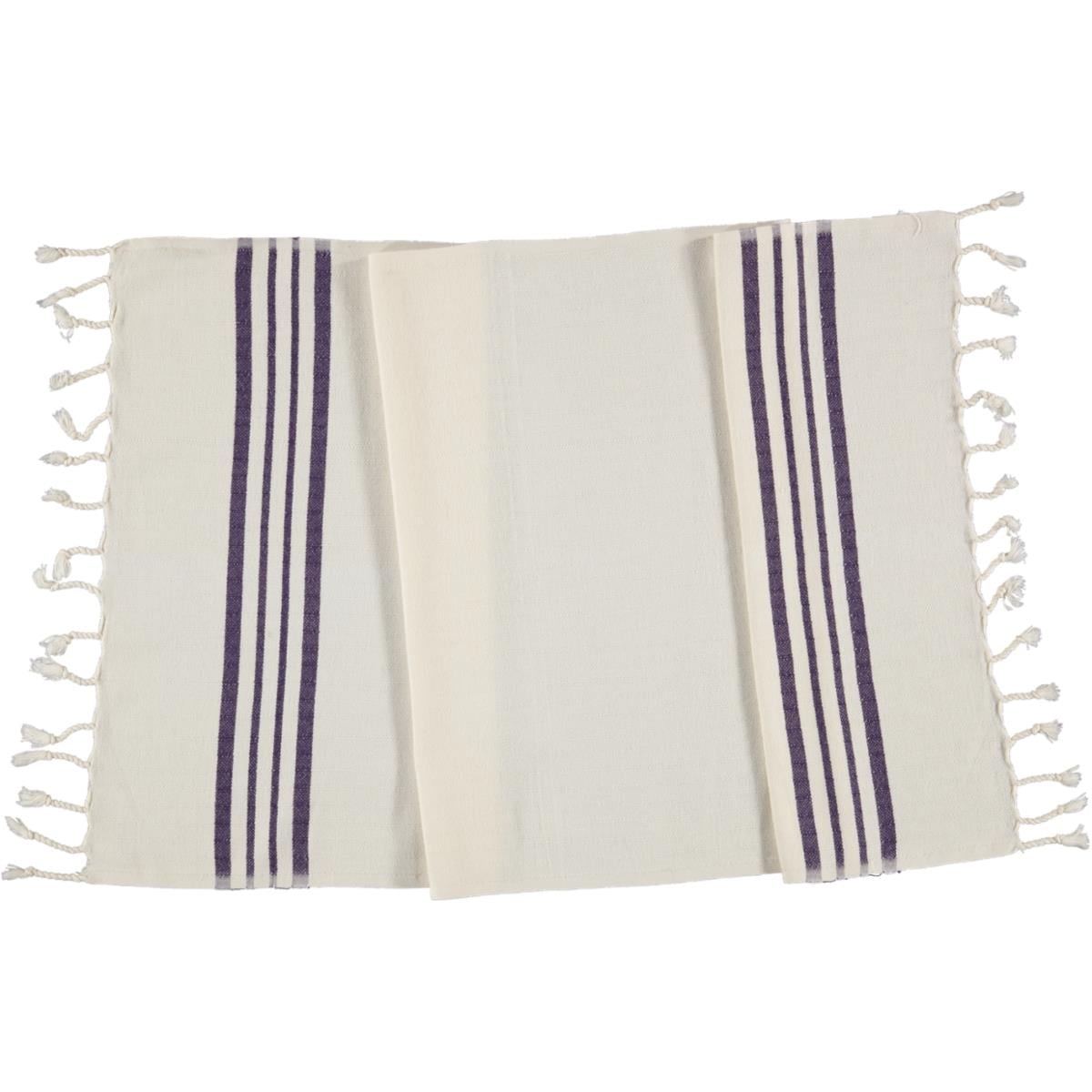 Hand Towel Krem Sultan Peshkir Natural - Dark Purple