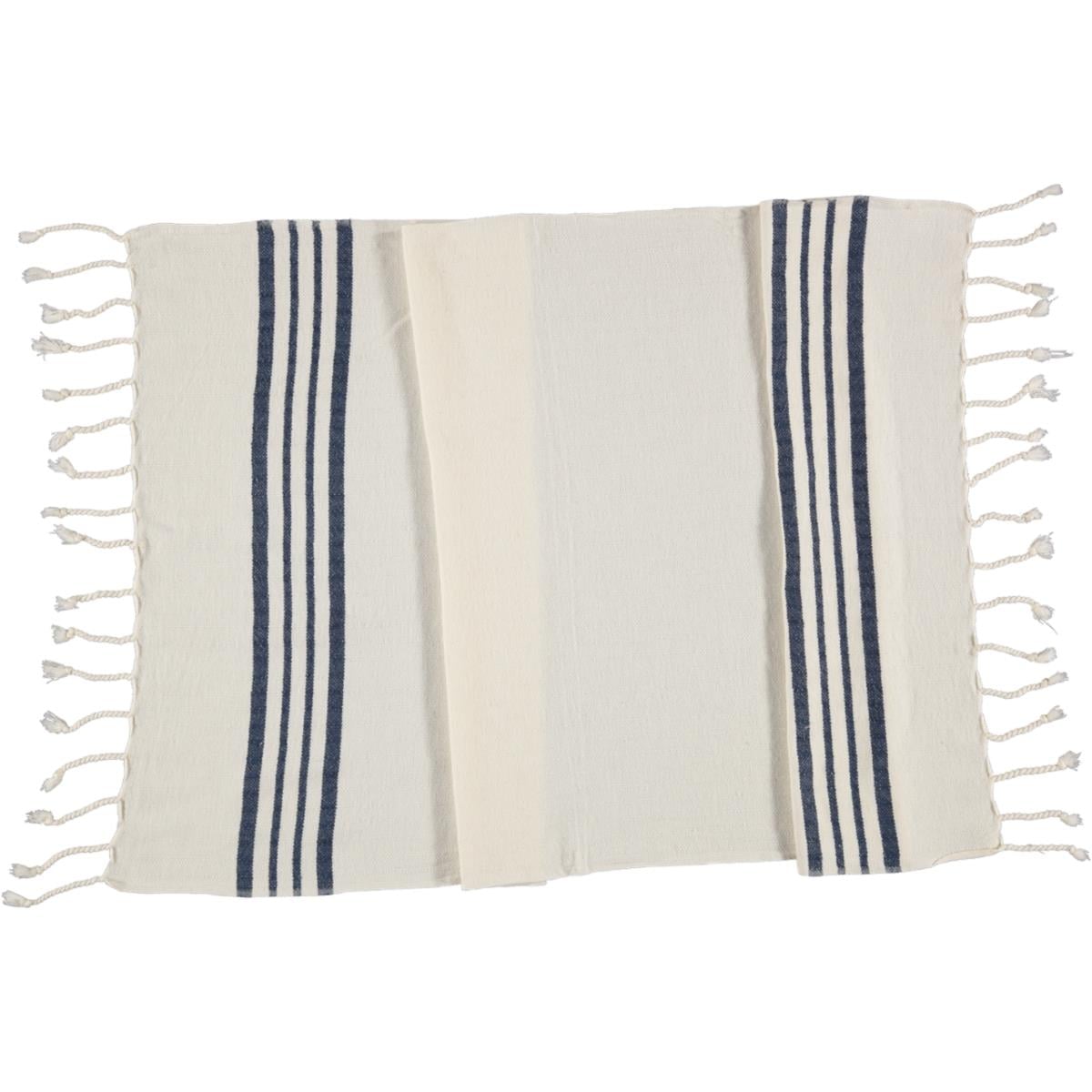 Hand Towel Krem Sultan Peşkir Ham - Lacivert