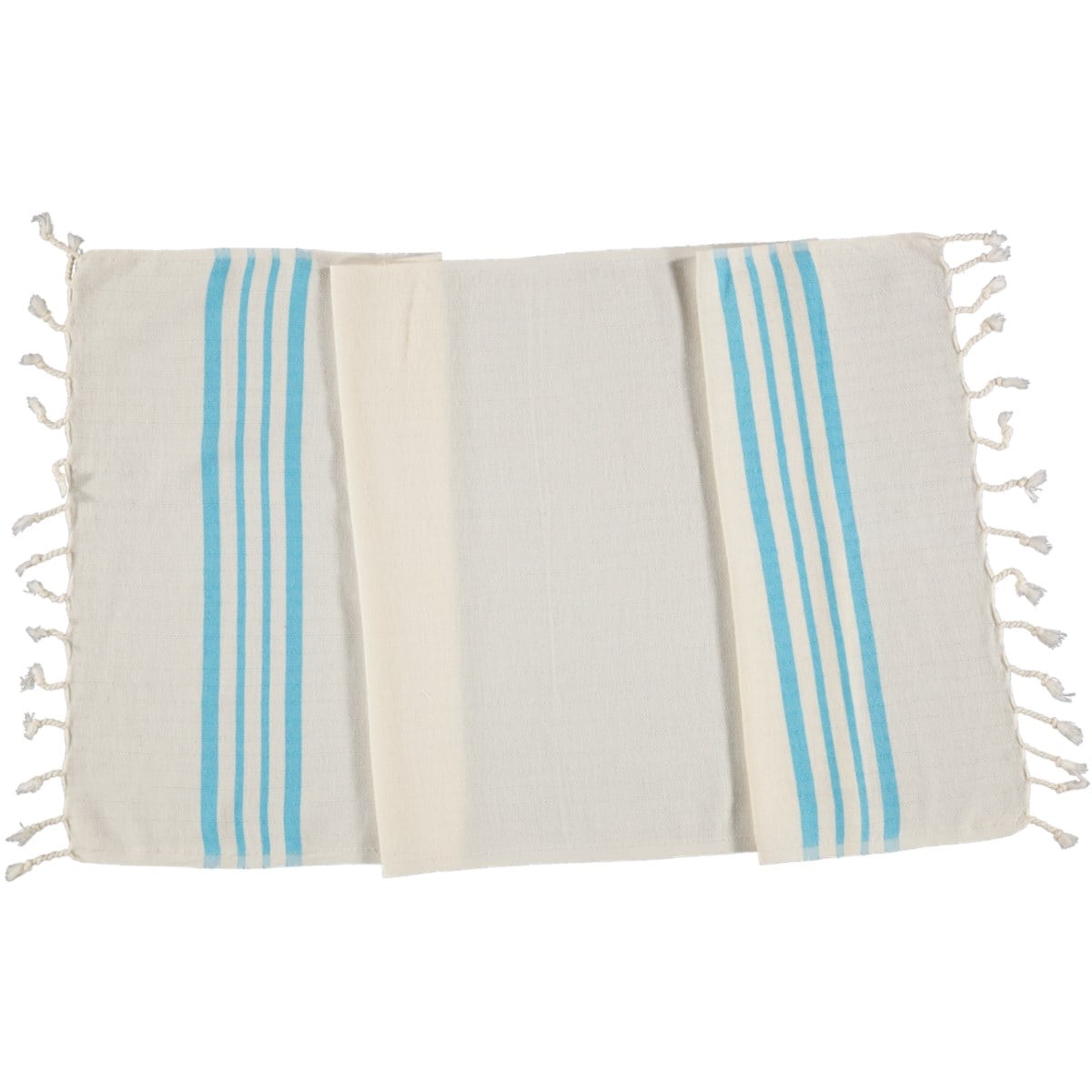 Hand Towel Krem Sultan Peshkir Natural - Turquoise