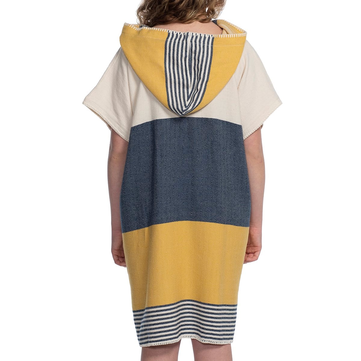 Twin Sultan Poncho Navy - Yellow - Natural