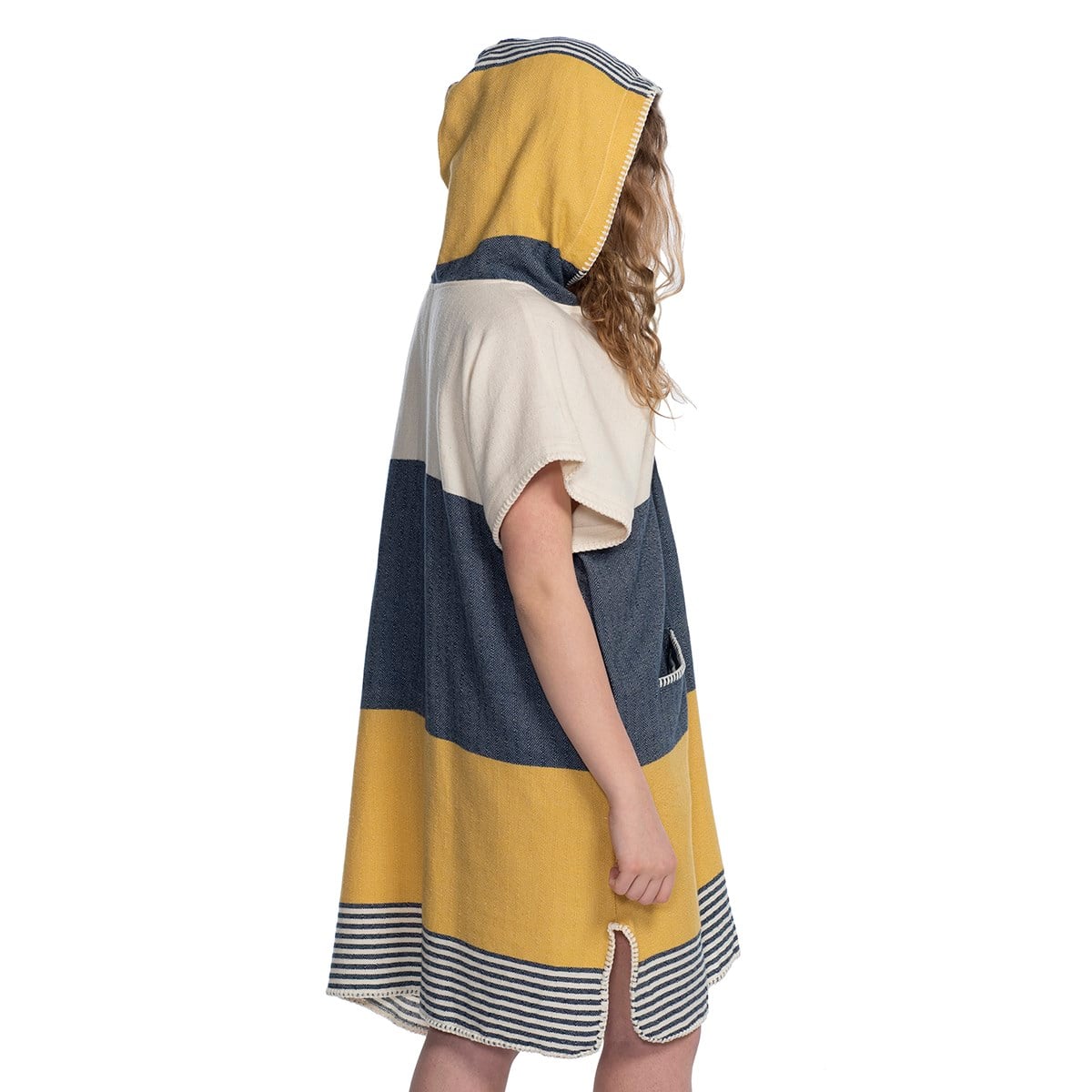 Twin Sultan Poncho Navy - Yellow - Natural