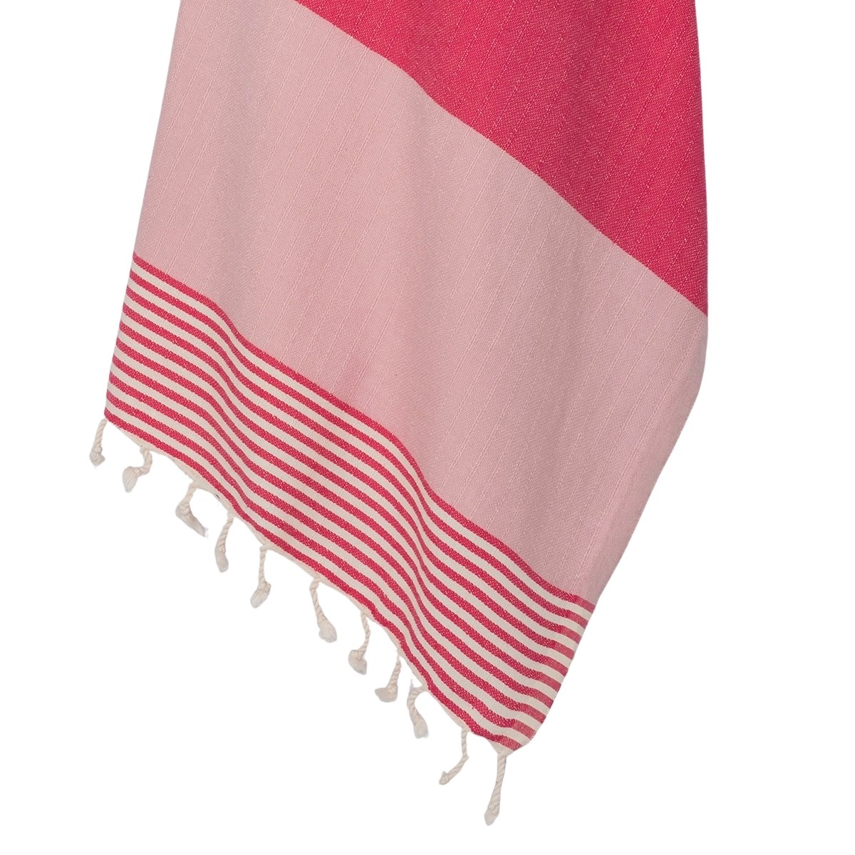 Twin Sultan Peshtemal Fuchsia - Rose Pink - Natural