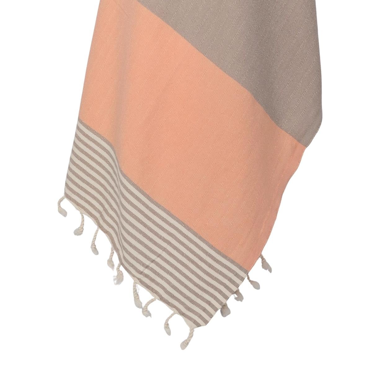 Twin Sultan Peshtemal Taupe - Melon - Natural