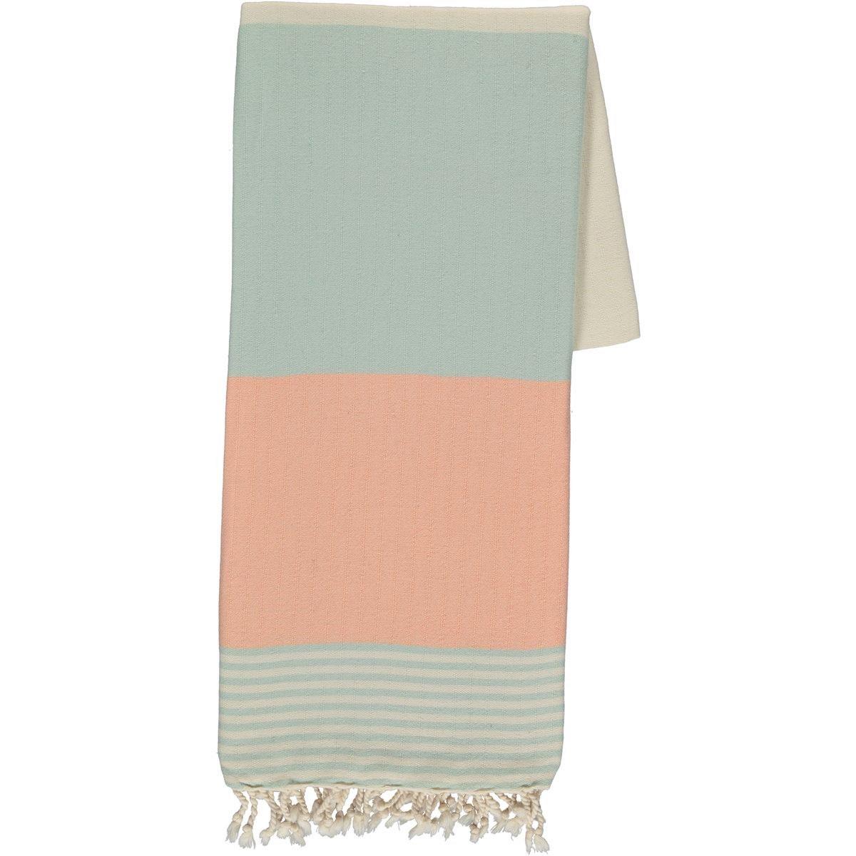 Twin Sultan Peshtemal Mint Green - Melon - Natural