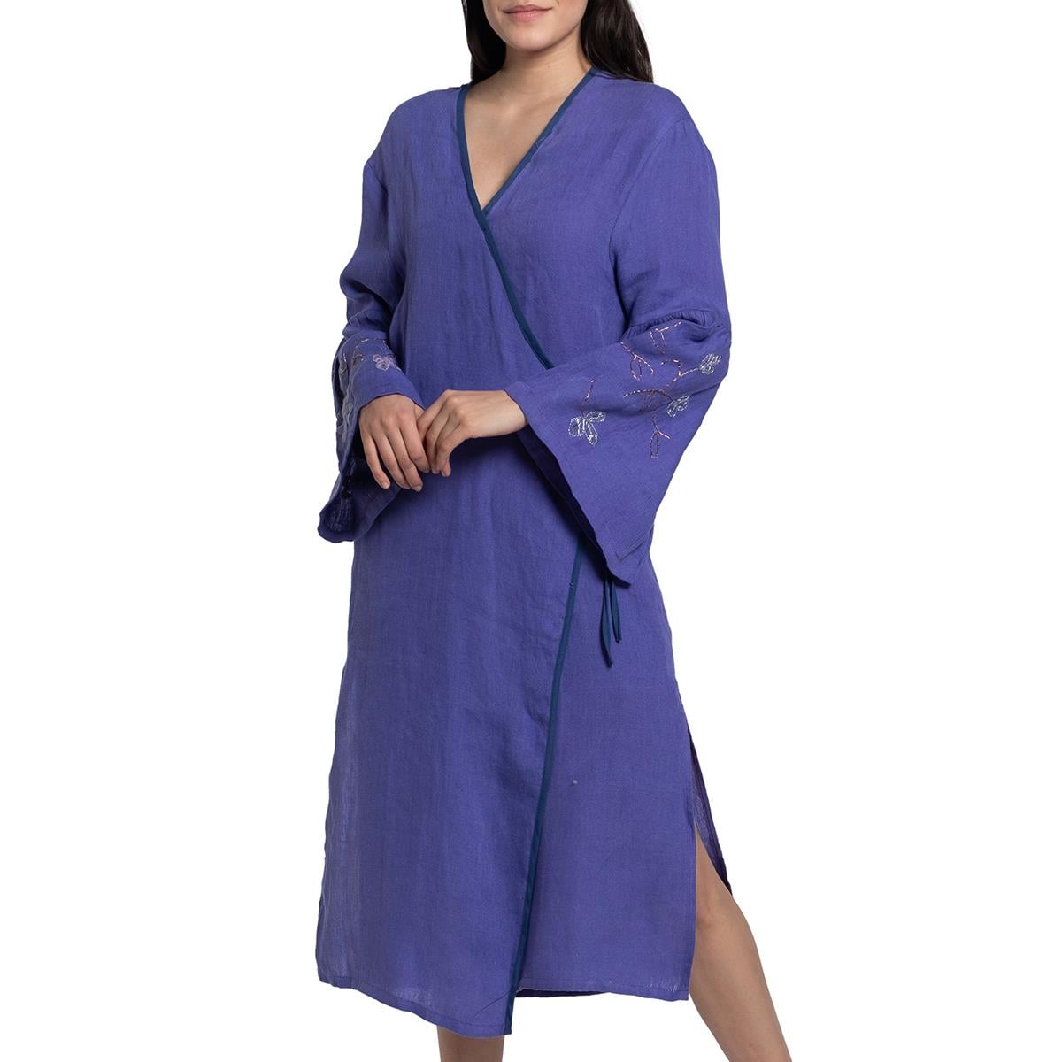 Hand Beaded Dressing Gown Violet