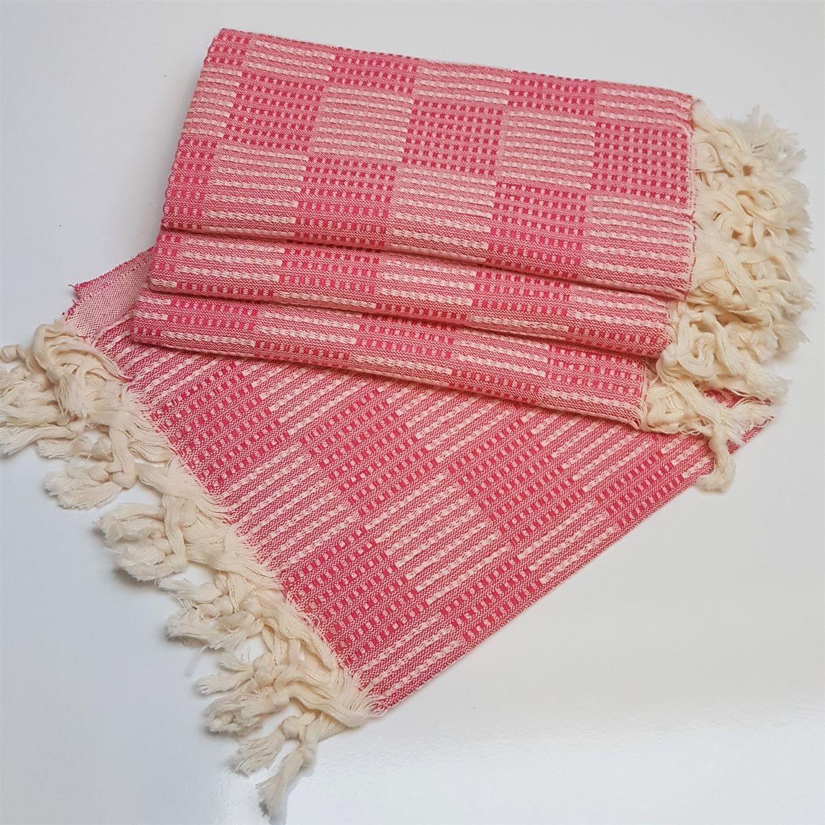 Square Peshkir Fuchsia