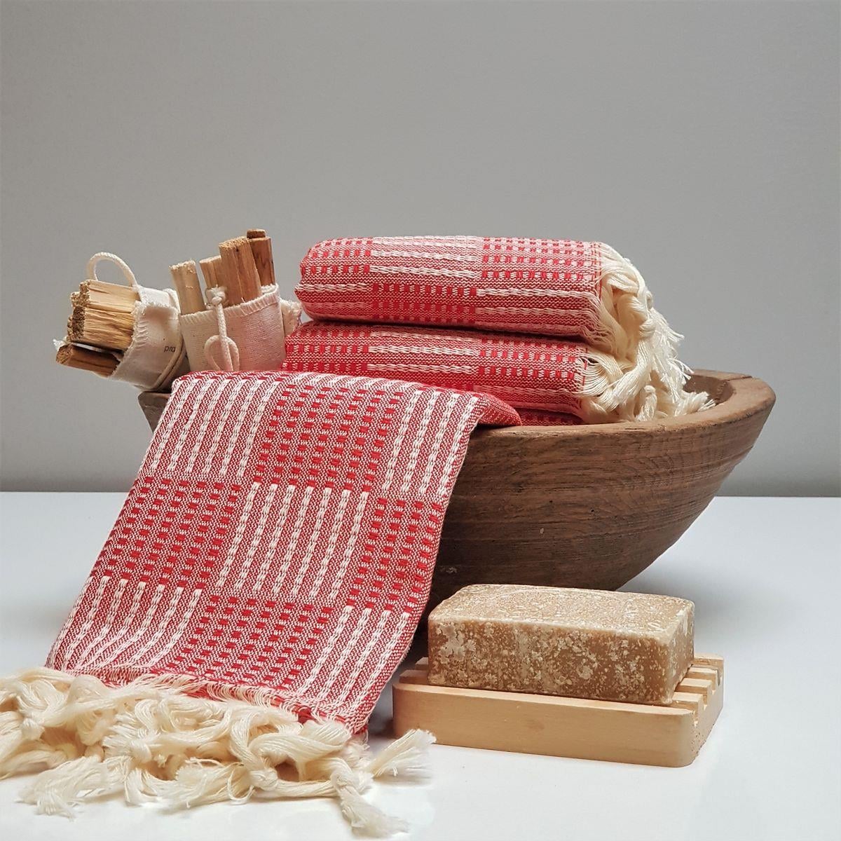 Square Peshkir Red