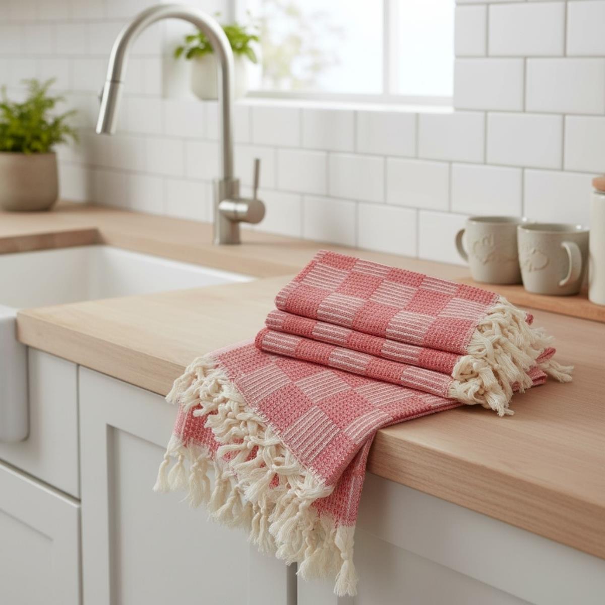 Square Peshkir Red
