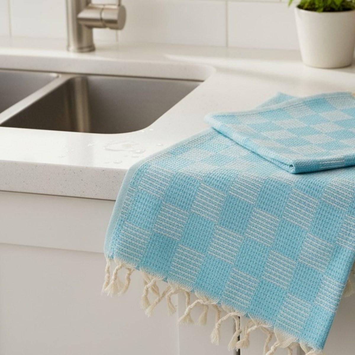 Square Peshkir Turquoise