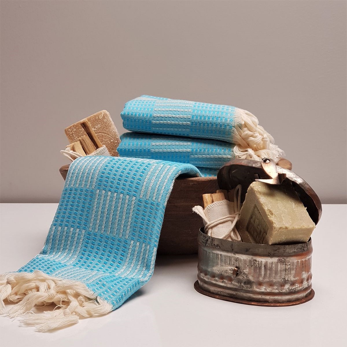 Square Peshkir Turquoise