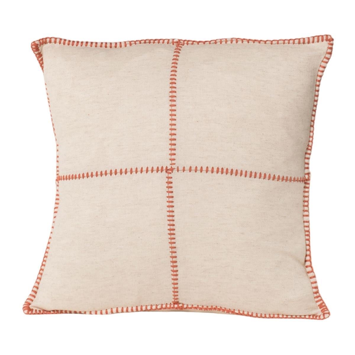 Patchwork Classic Cushion Cover Natural - Brick
