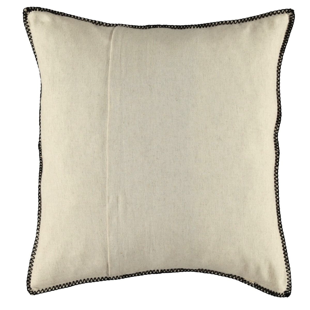 Patchwork Classic Cushion Cover Natural - Black