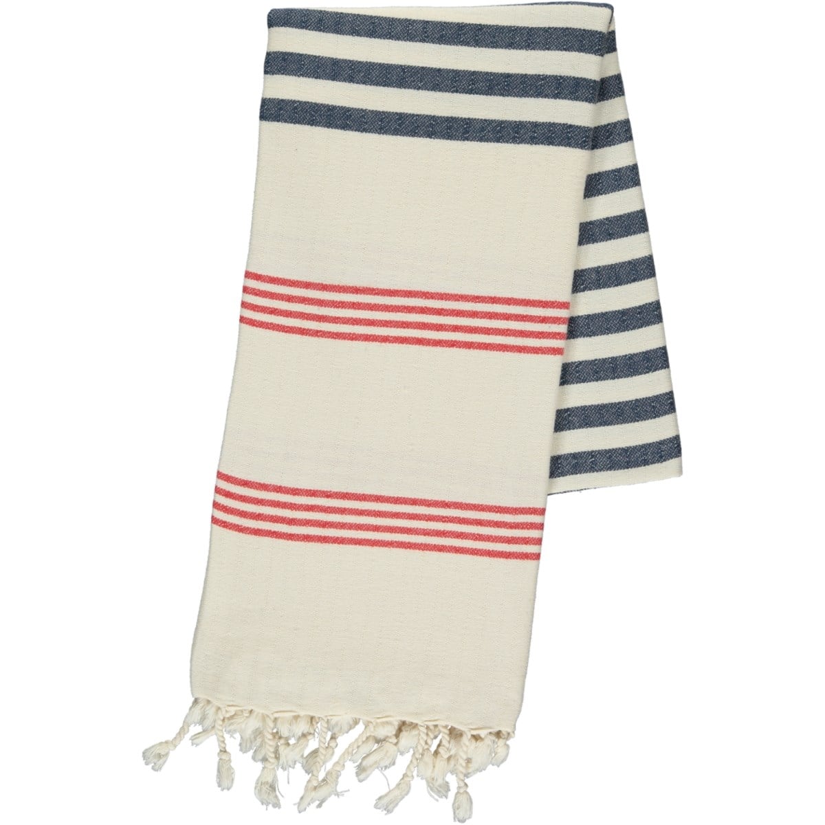 Krem Sultan Fun Peshtemal Red - Navy - Natural