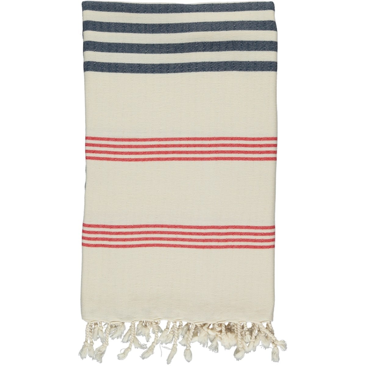 Krem Sultan Fun Peshtemal Red - Navy - Natural