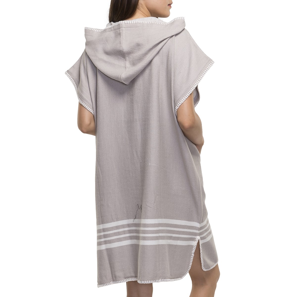 Krem Sultan Poncho Light Grey