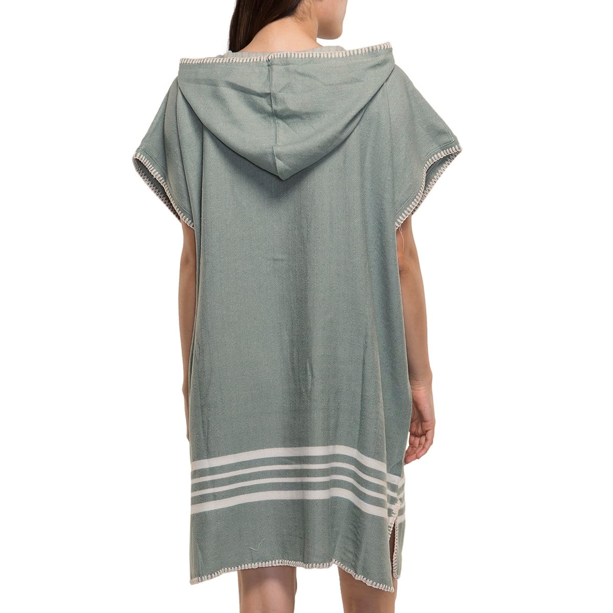 Krem Sultan Poncho Almond Green
