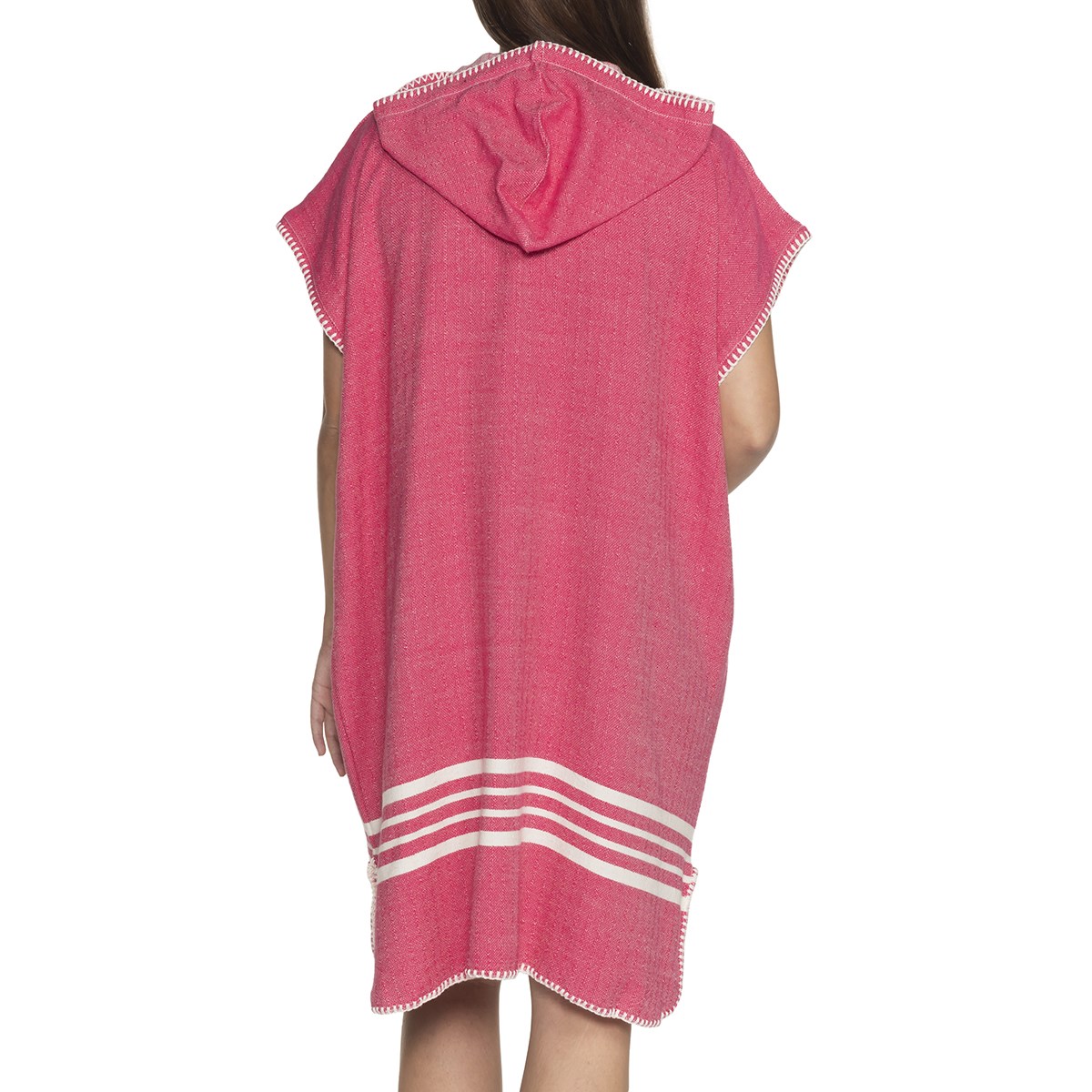 Krem Sultan Poncho Fuchsia