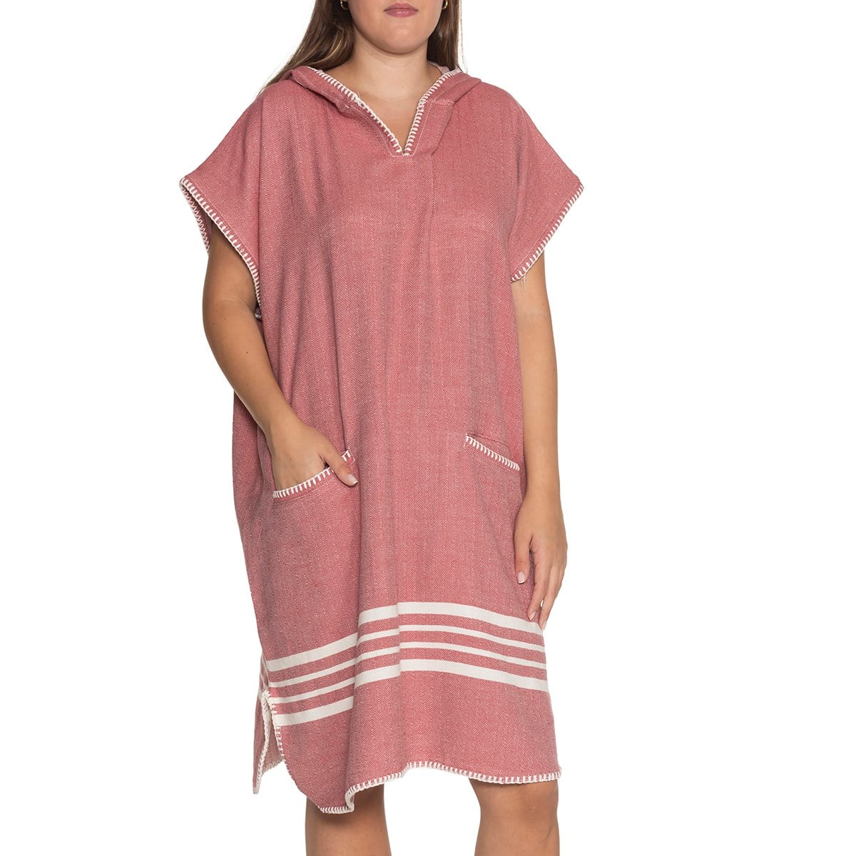 Krem Sultan Poncho Dusty Rose