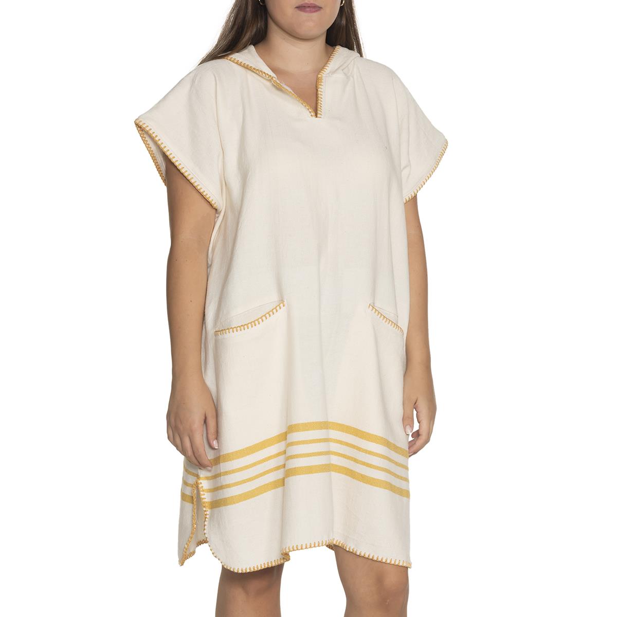 Krem Sultan Poncho Natural - Yellow