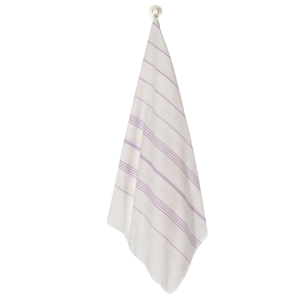Leyla Peshtemal White - Lilac
