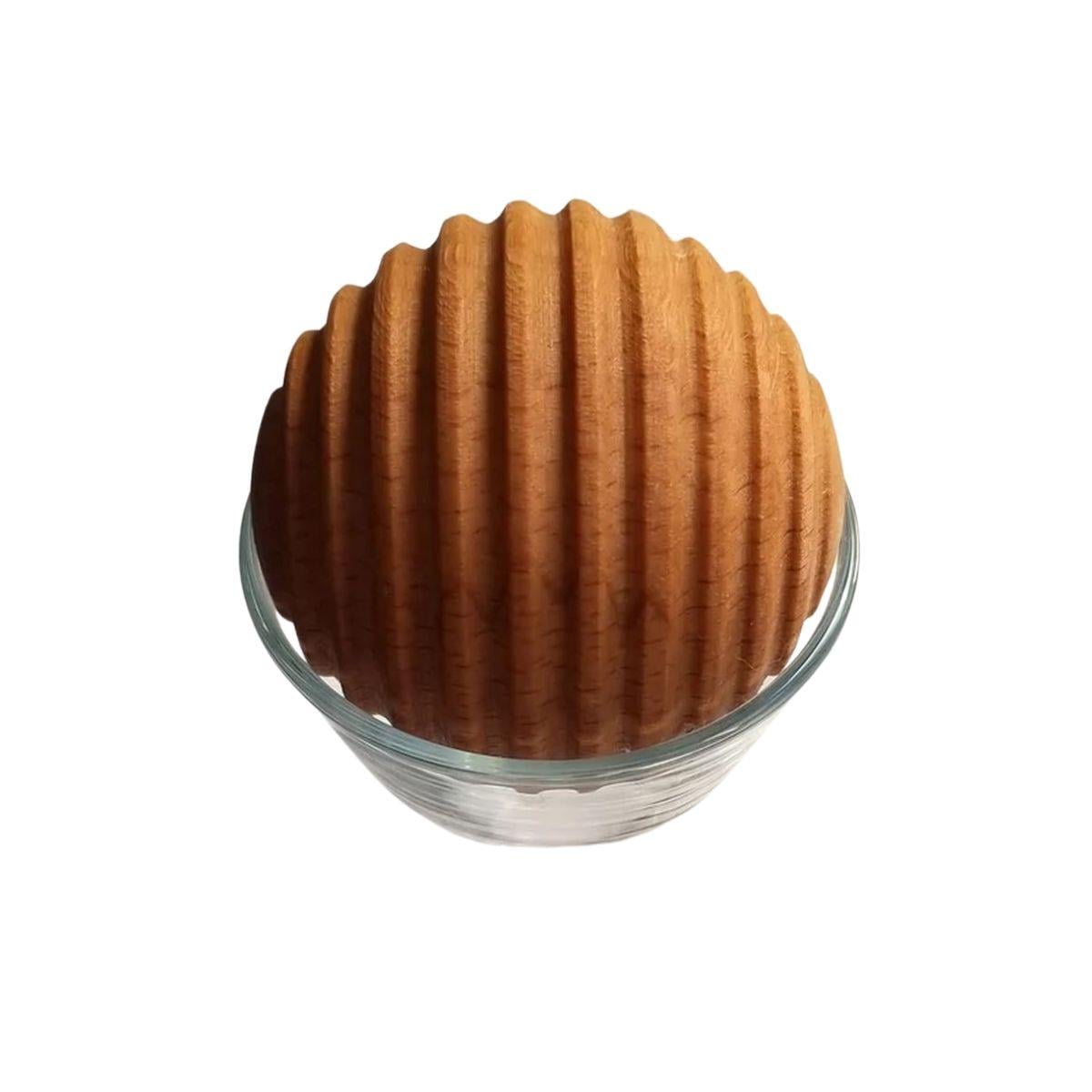Solid Wood Latitude Sphere Karaf / Bottle / Jug Cover Home Accessories Natural