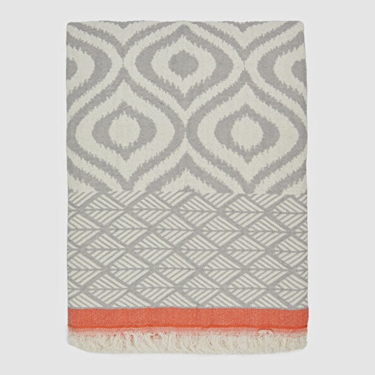 May Throw Light Grey - Coral