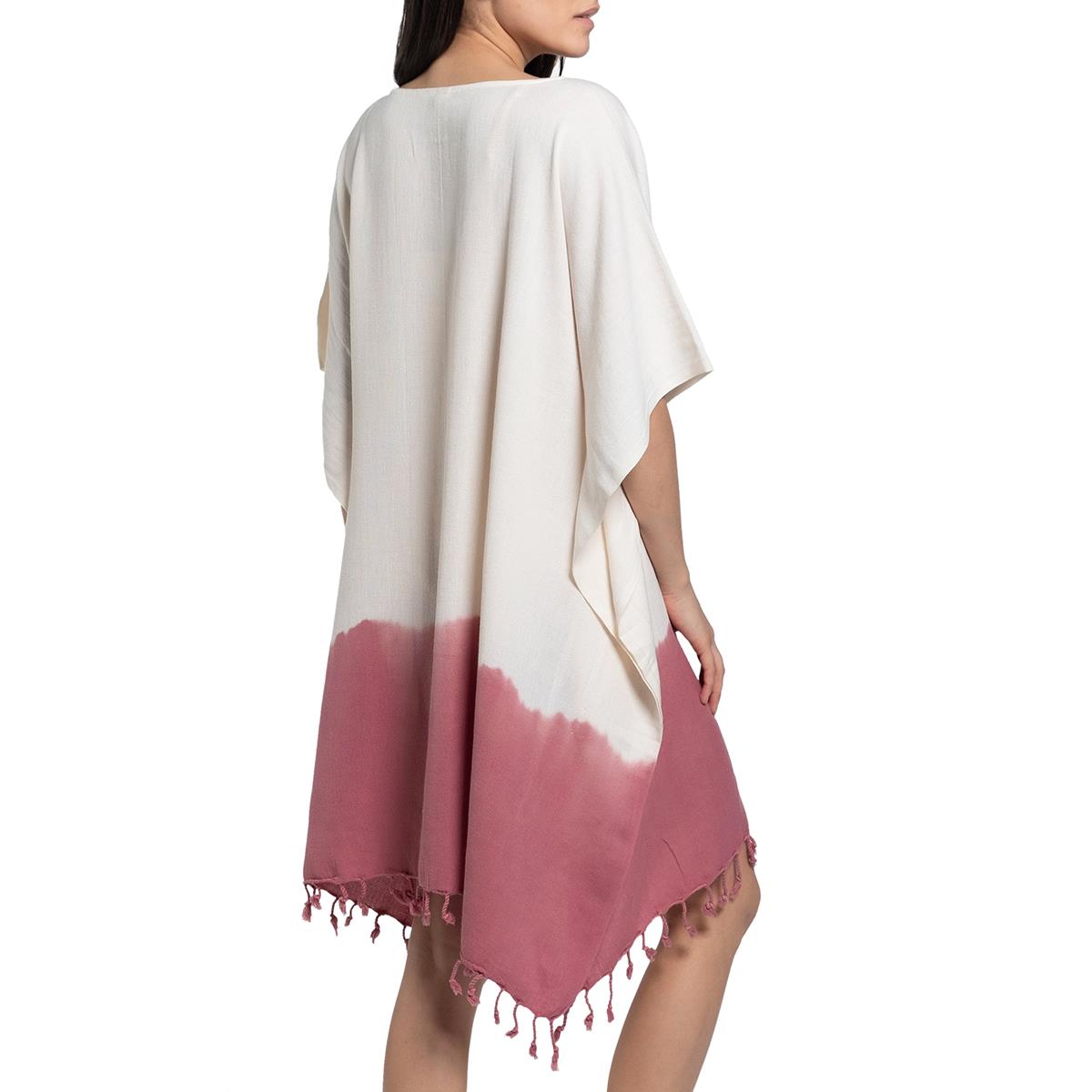 Minzi Tunic Natural - Dusty Rose