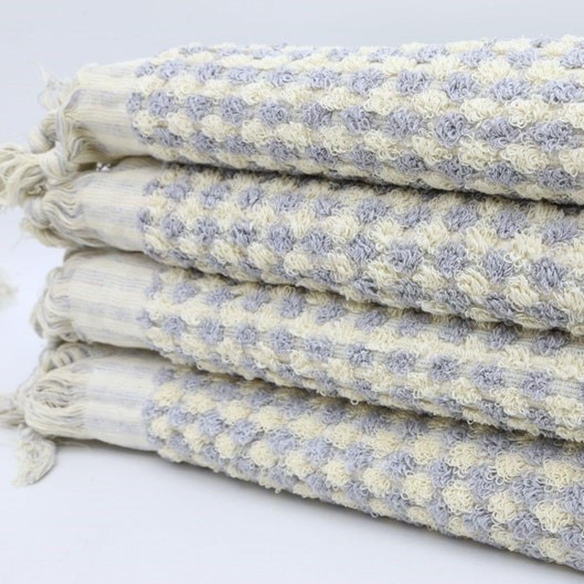 Chickpea Towel White - Light Grey